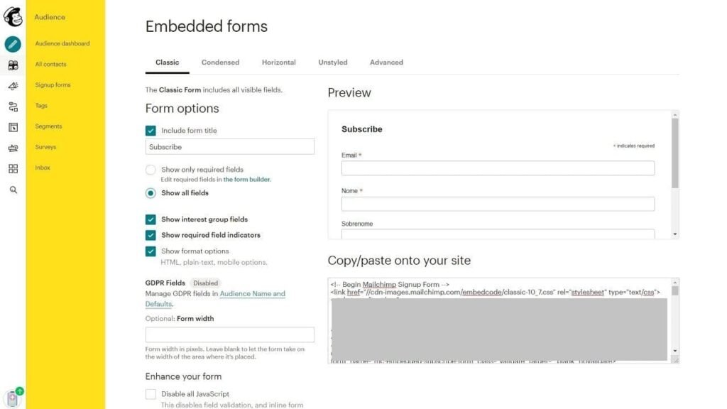 Mailchimp-Stripped-Down-Form-Buidler